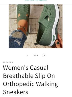 Moda Olive Green Knit Slip-On Casual Walking Sneakers